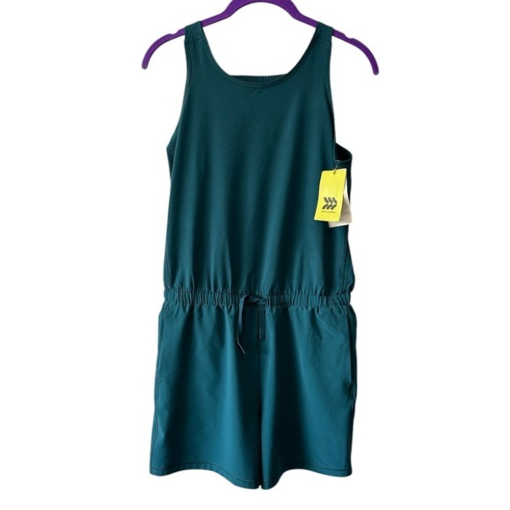 Women’s Sports Teal Sleeveless Romper All In Motion size XL(Juniors)